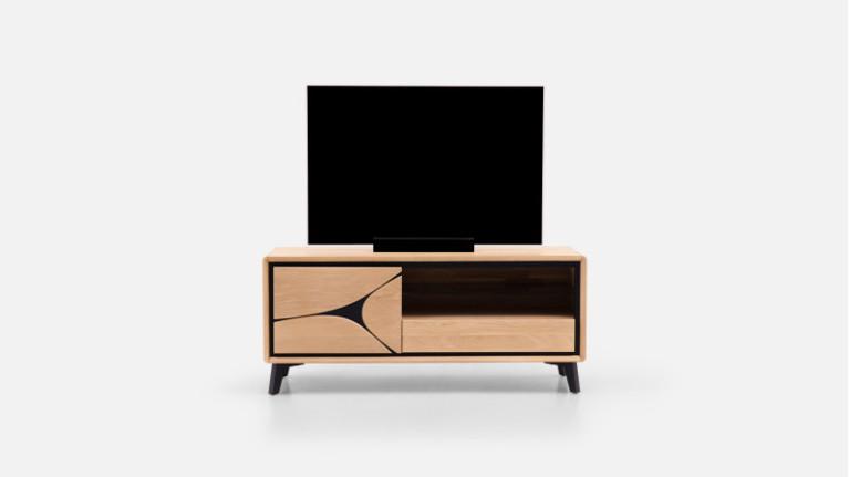 1-door TV stand FRANCE | Solid oak