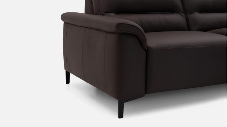 3-seater leather sofa ALBATROS | Soft comfort