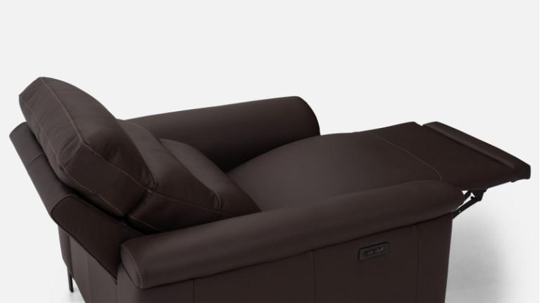 Leather electric recliner ALBATROS | Soft comfort