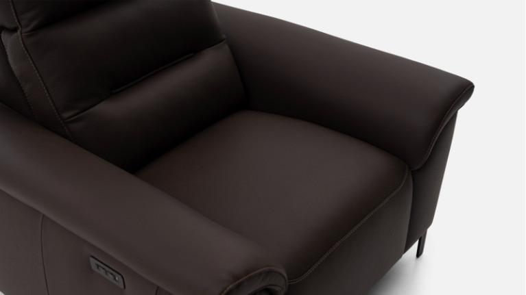 Leather electric recliner ALBATROS | Soft comfort