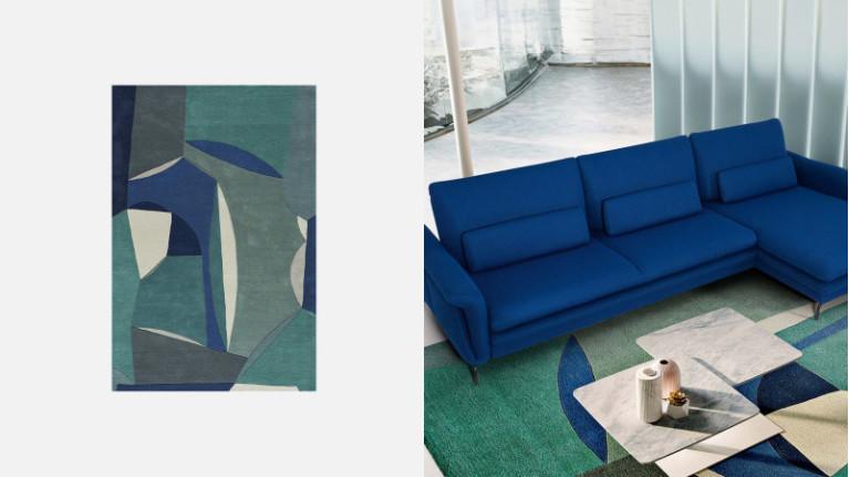 POLIA | Rectangular rug in 100% wool