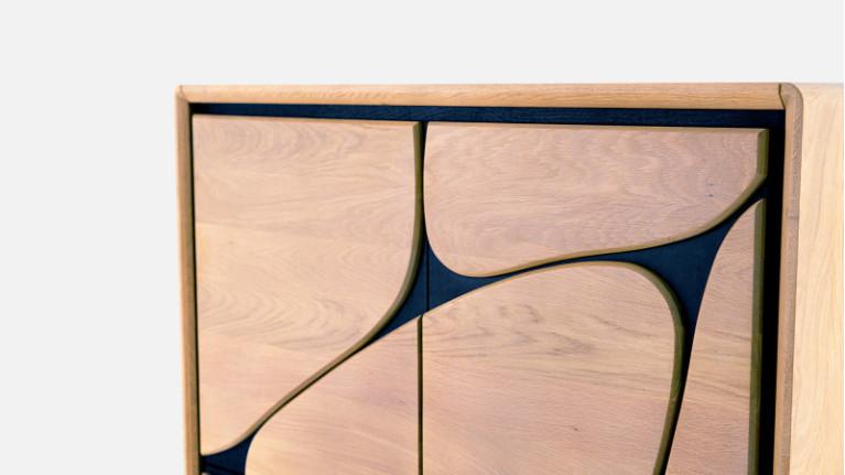 4-door tall unit FRANCE | Solid oak