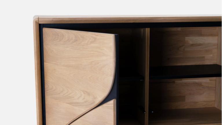 4-door tall unit FRANCE | Solid oak