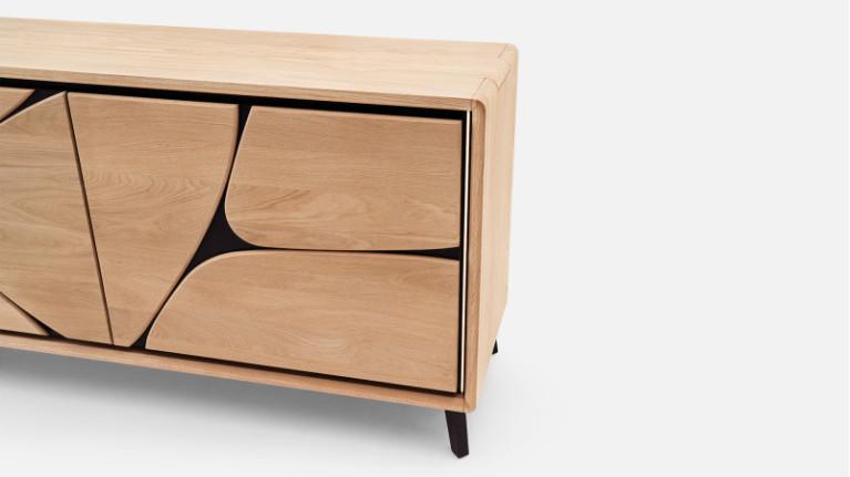 2-door sideboard coplanar FRANCE | Savoir-faire artisanale