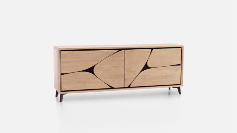 2-door sideboard coplanar FRANCE | Savoir-faire artisanale