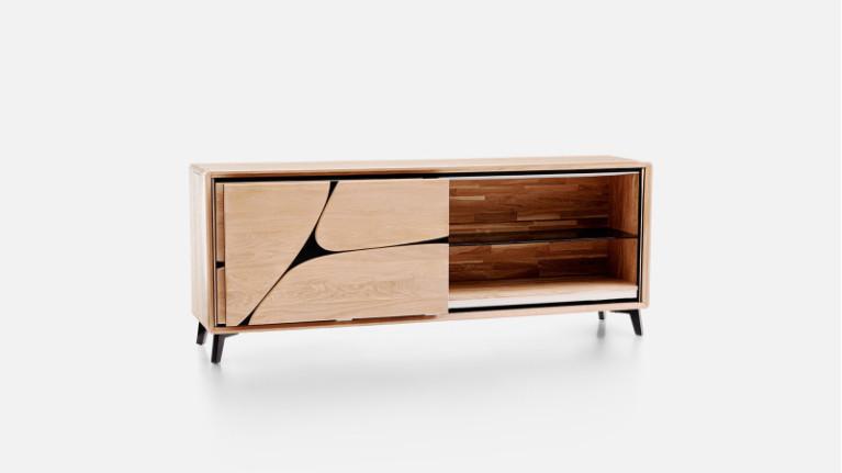 2-door sideboard coplanar FRANCE | Savoir-faire artisanale