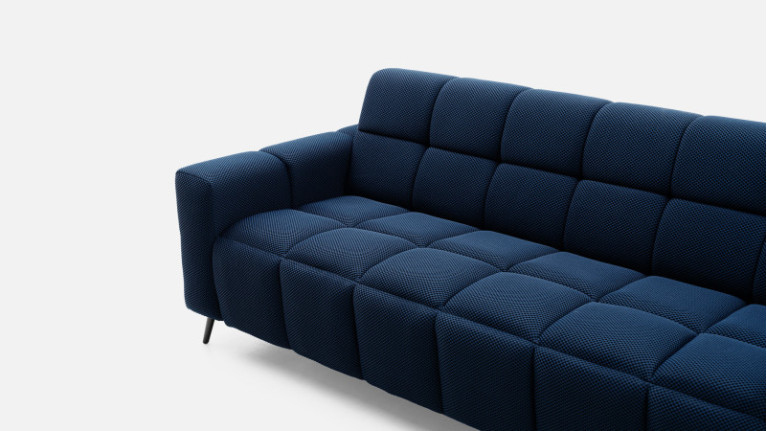 Sofa 3 seater 3D fabric TETRIS | Contemporary design