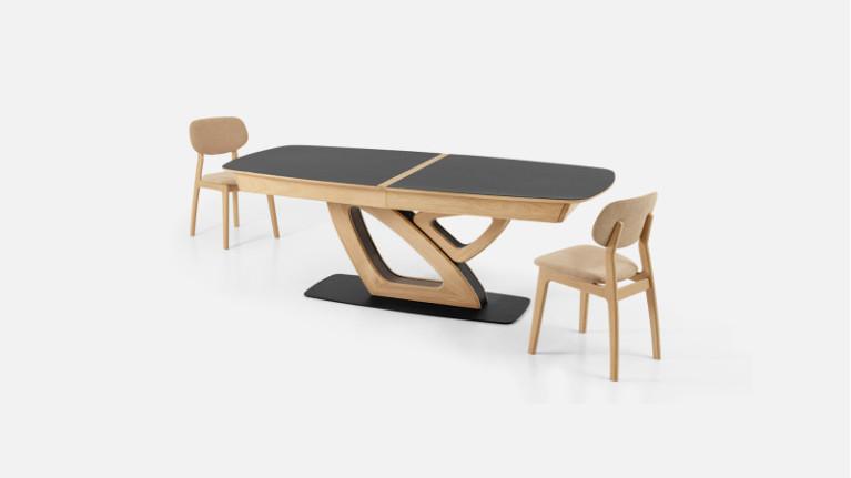 Extendable rectangular dining table FRANCE | Chêne Massif