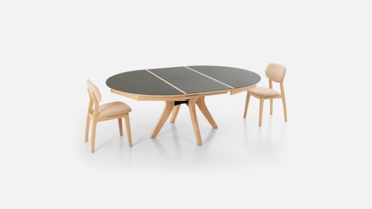 Round extendable dining table FRANCE | Chêne Massif