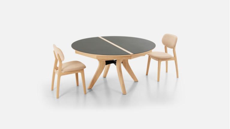 Round extendable dining table FRANCE | Chêne Massif