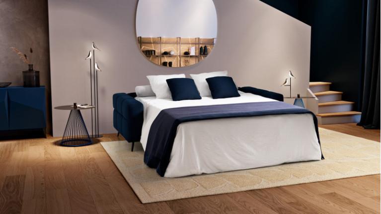 TETRIS fabric sofa bed | Contemporary design