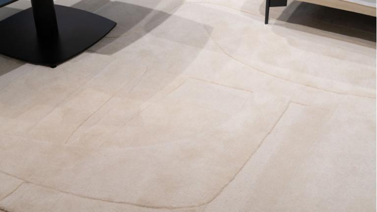 Rectangular rug COLLAGE| subtle play of relief and shadow