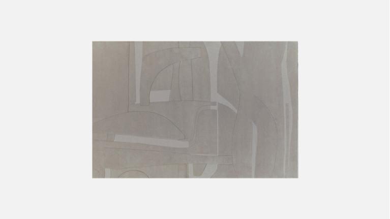 Rectangular rug COLLAGE| subtle play of relief and shadow