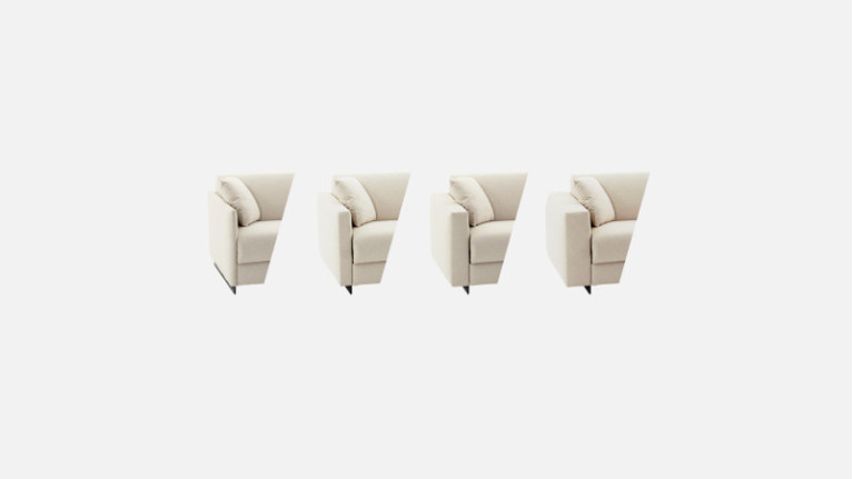 3-seater fabric sofa MELO | Italian know-how