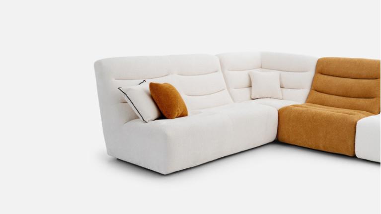 LOTUS fabric modular corner sofa