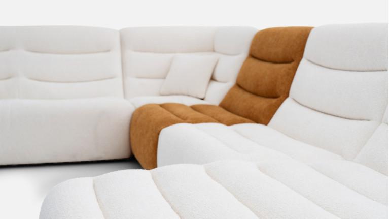 LOTUS fabric modular corner sofa
