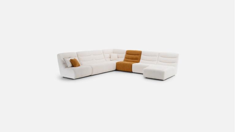 LOTUS fabric modular corner sofa