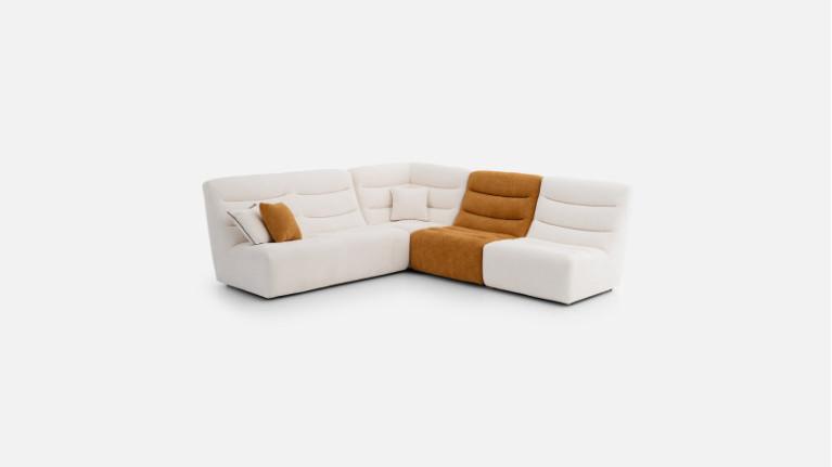 LOTUS fabric modular corner sofa