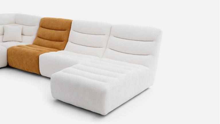LOTUS fabric modular corner sofa