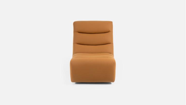 Leather swivel armchair LOTUS | Tout confort