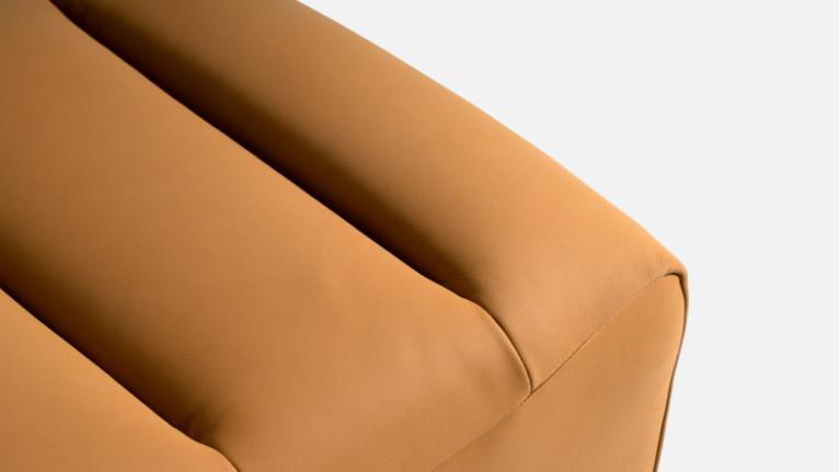 Leather swivel armchair LOTUS | Tout confort