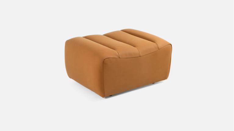 Leather pouffe LOTUS | All comfort