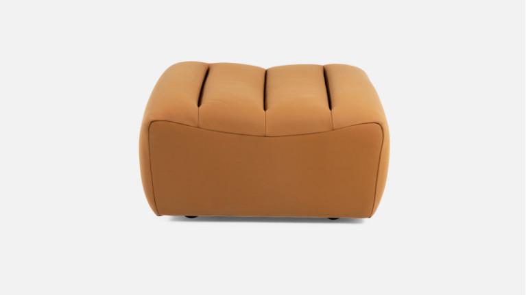 Leather pouffe LOTUS | All comfort