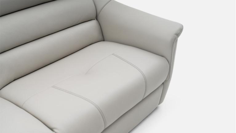 2-seater leather sofa WINSTON | Italian elegance