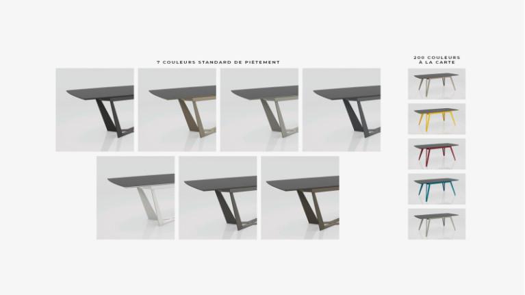 ECLIPSE white ceramic dining table | A high-end dining room