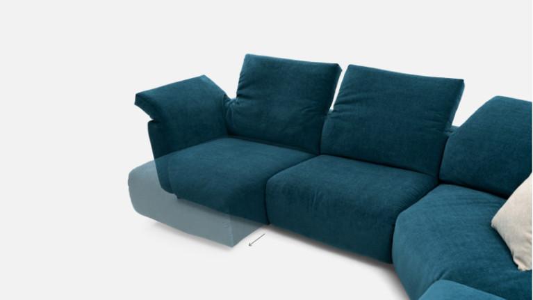 TOKYO fabric corner recliner sofa | Optimum comfort