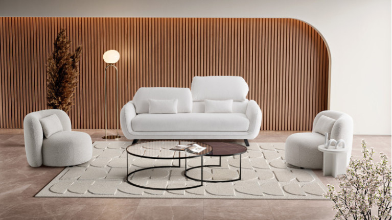 3-seater sofa BOHEME | Organic design