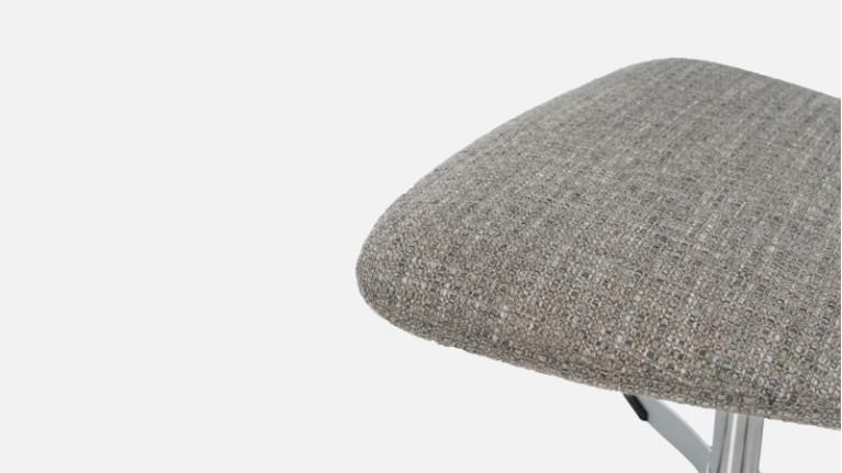 LIVY tweed fabric swivel armchair | Scandinavian design