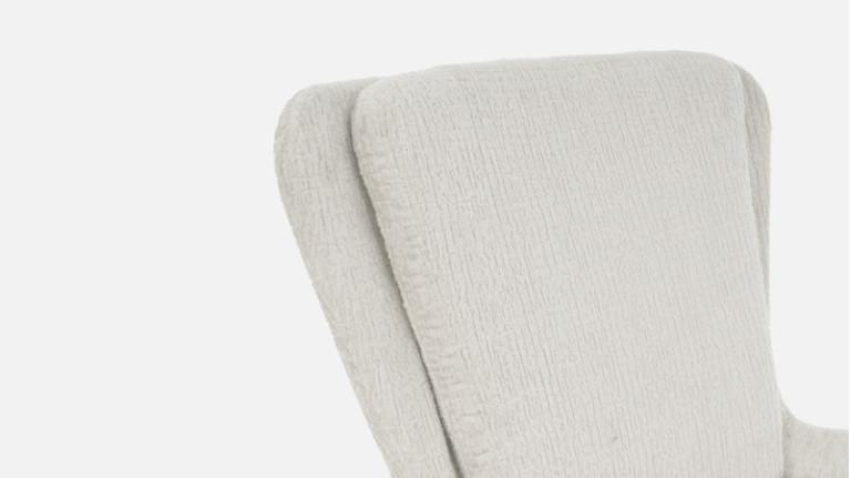 LIVY fabric swivel armchair | Scandinavian design and perfect comfort
