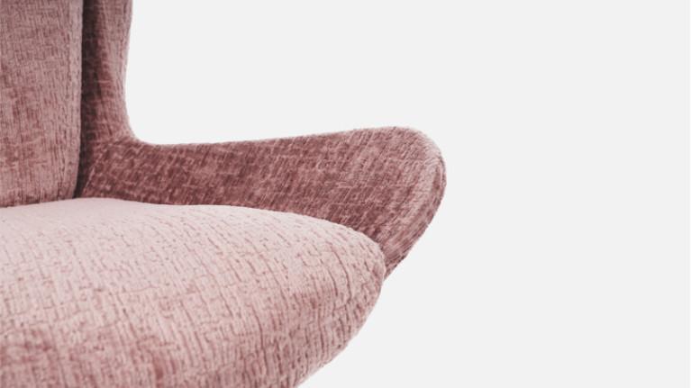 LIVY fabric swivel armchair | Scandinavian design and perfect comfort