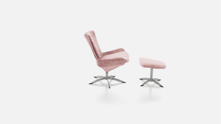 LIVY fabric swivel armchair | Scandinavian design and perfect comfort