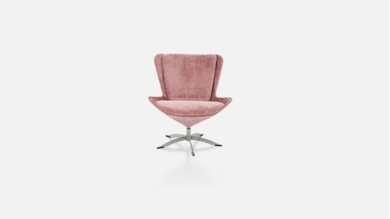 LIVY fabric swivel armchair | Scandinavian design and perfect comfort