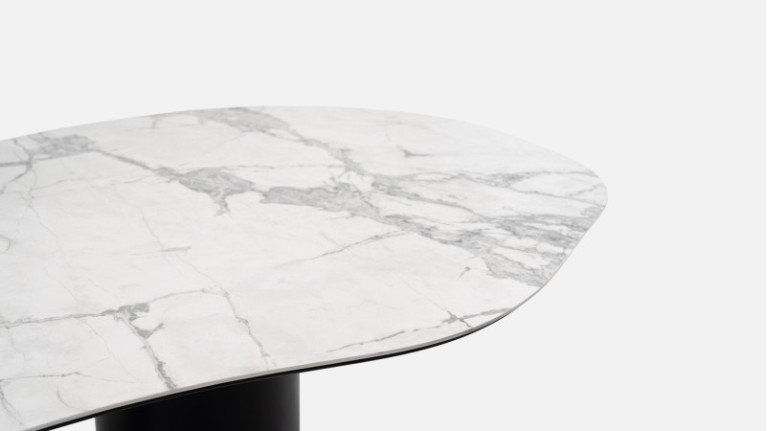 Ceramic dining table PICASSO | Scratch-resistant ceramic