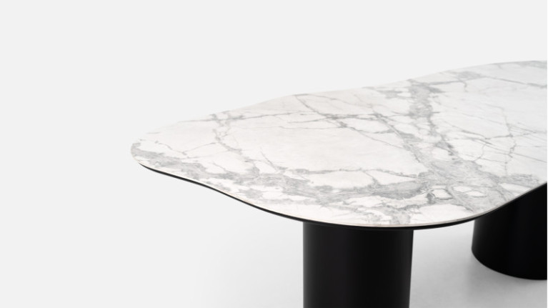 Ceramic dining table PICASSO | Scratch-resistant ceramic