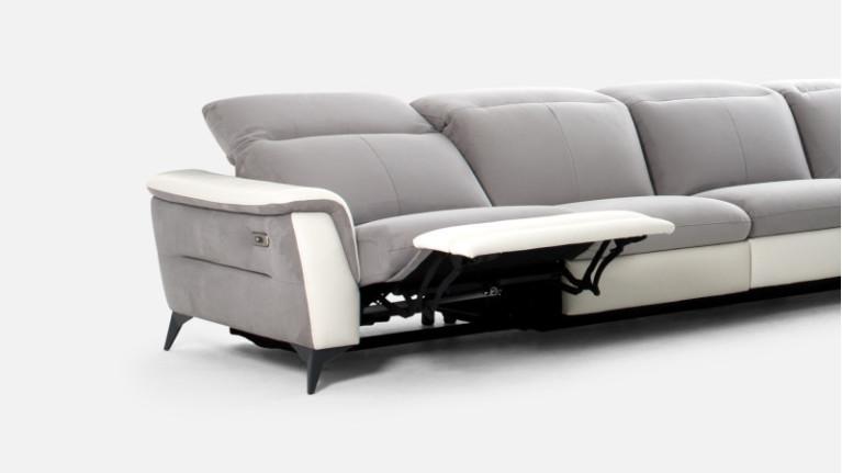 Electric corner sofa chaise longue ASTANA