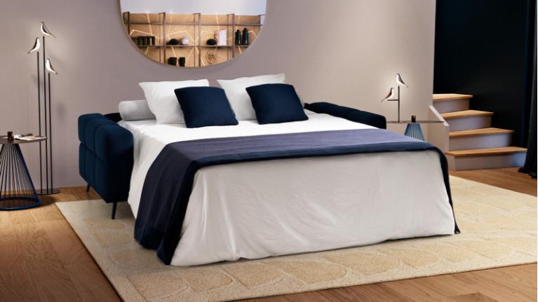 TETRIS fabric sofa bed | Contemporary design