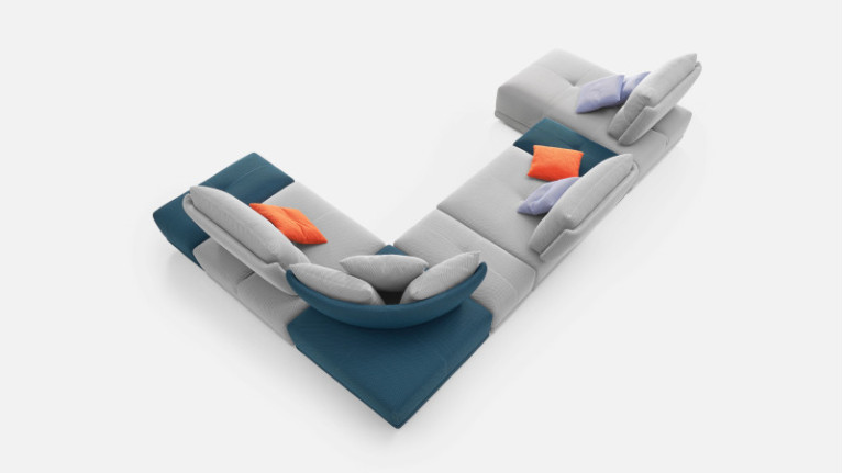 Modular corner sofa SPACER EDITION | Comfort and design