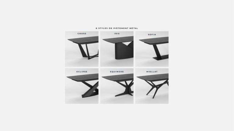 ECLIPSE white ceramic dining table | A high-end dining room