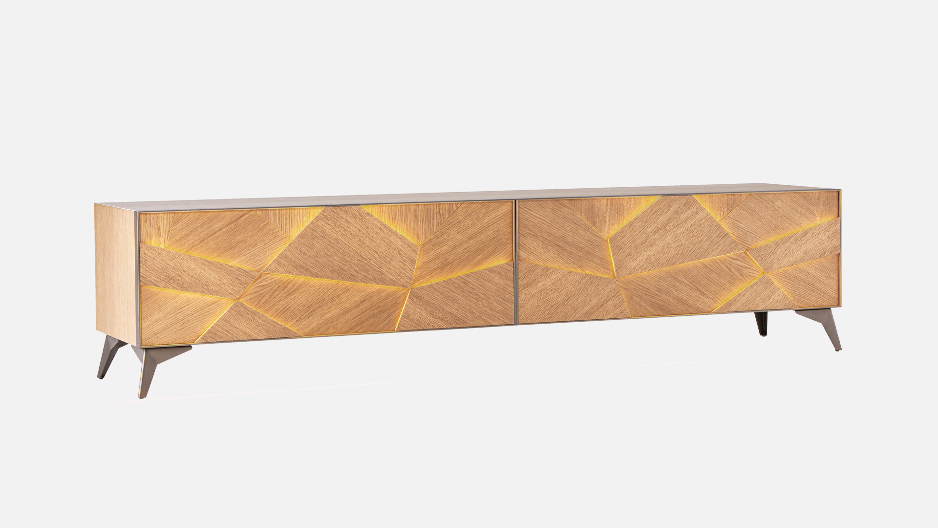 ECLIPSE TV stand - An elegant play of light