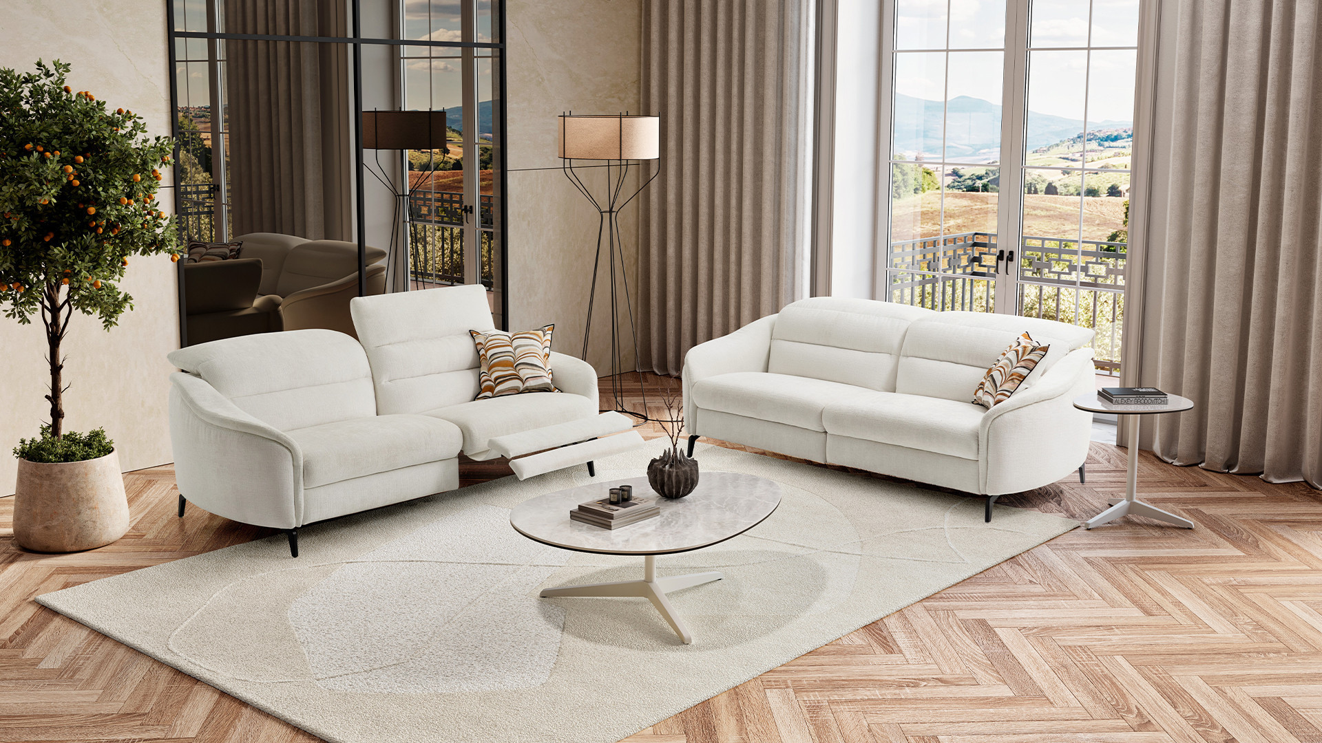 SHIFT electric recliner sofa | Back to wall relaxation