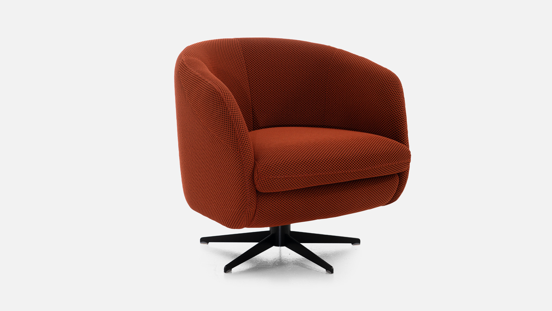 ILARY 3D fabric swivel armchair
