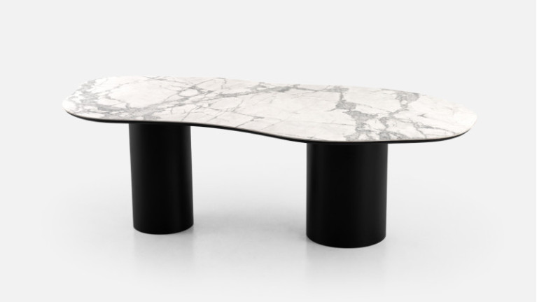 Ceramic dining table PICASSO | Scratch-resistant ceramic
