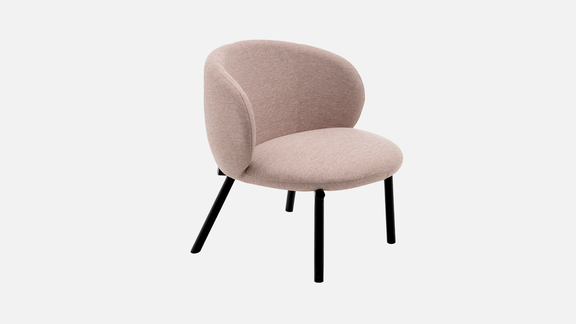 KYOTO pink metal design armchair