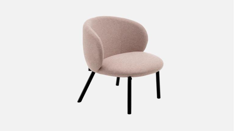 KYOTO pink metal design armchair