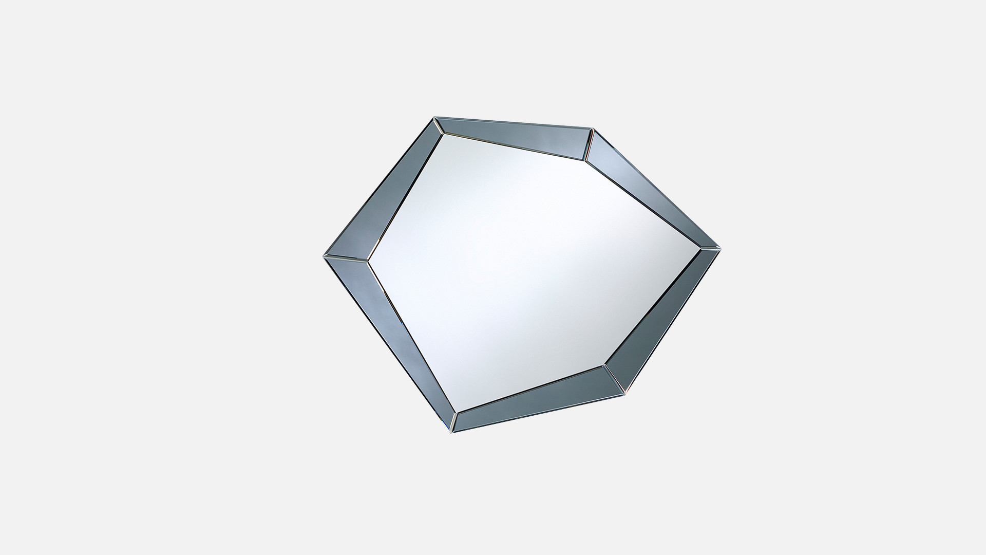 Mirror POLYGON GREY | A faceted mirror for infinite brilliance