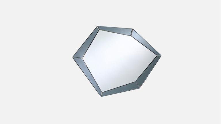 Mirror POLYGON GREY | A faceted mirror for infinite brilliance